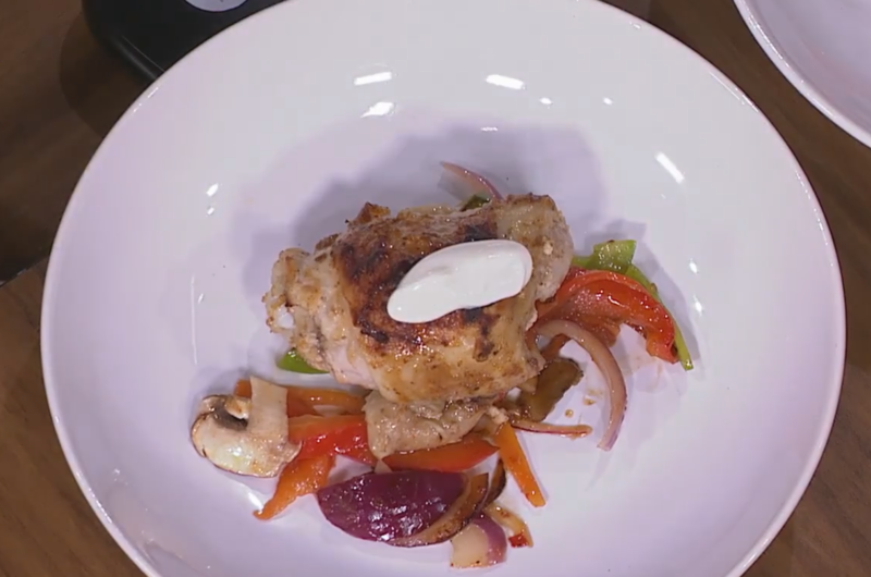 Garlic Herb Chicken Thighs with Vegetable Stir Fry