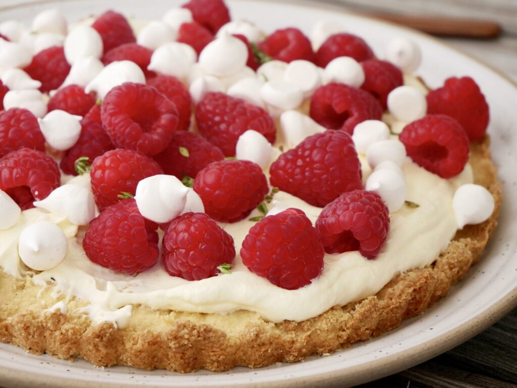 Lemon Mousse and Shortbread Tart