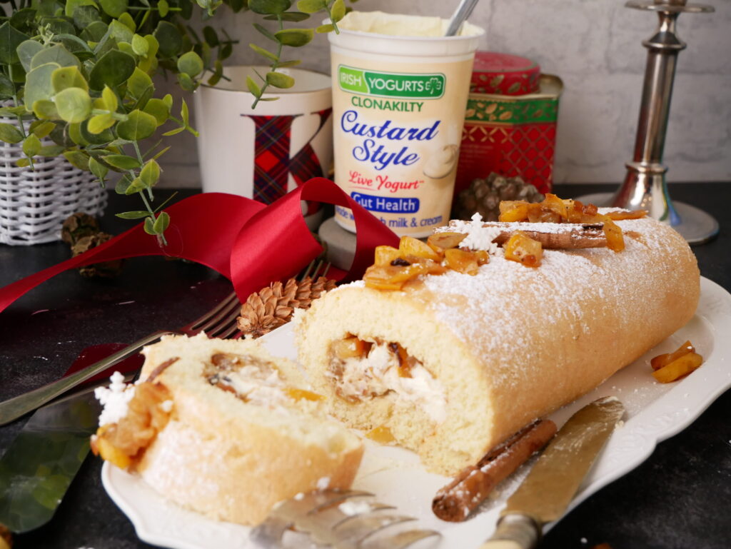Apple & Custard Swiss Roll